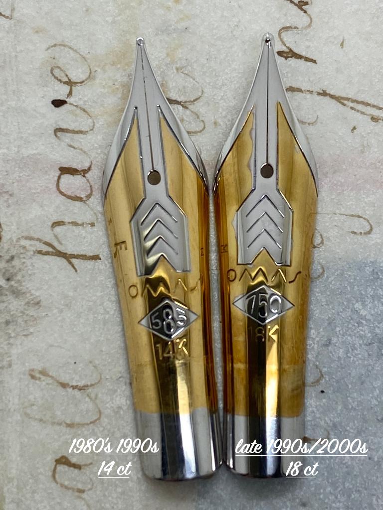 OMAS MODERN NIBS- FROM 14 CT TO 18 CT | Tenpen - By Letizia Iacopini